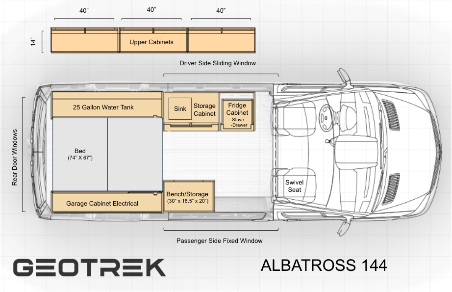 Albatross Unit Tech Drawing - Geotrek