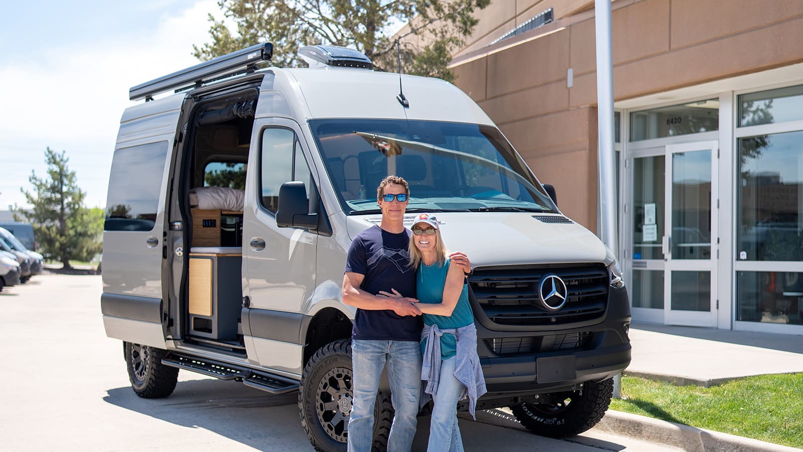 Geotrek customer with their camper van
