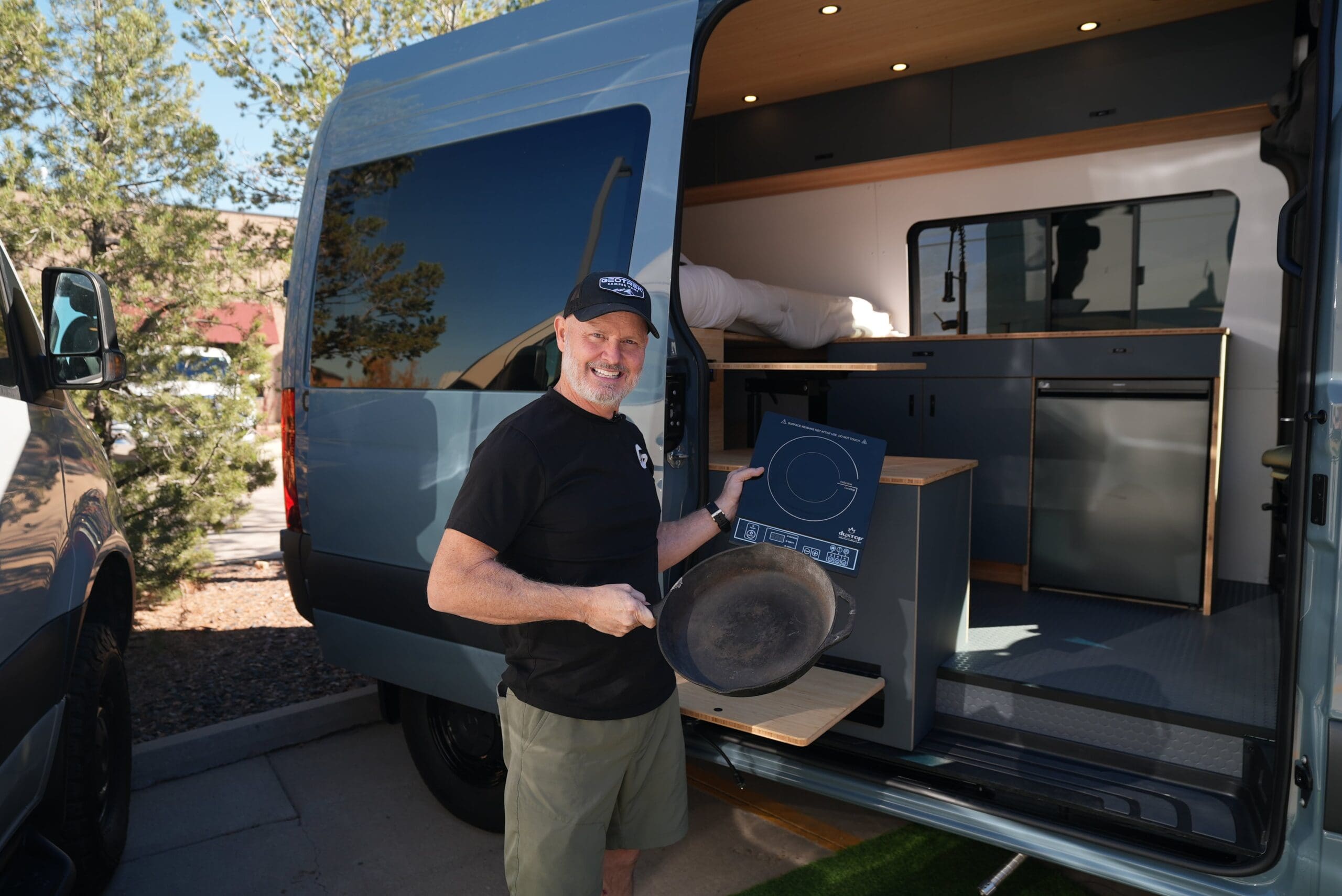 Cooking on the Road with an Induction Cooktop | Geotrek Vans