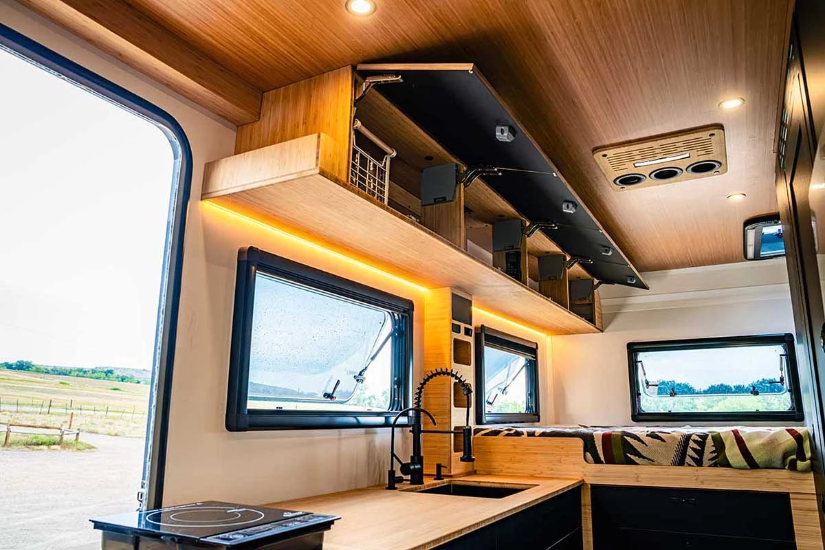 Geotrek Verus kitchen with the window open